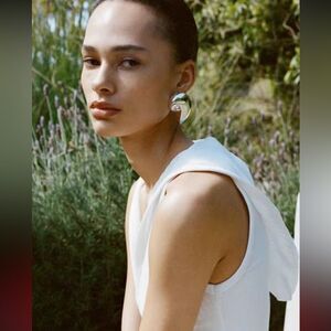 Zara Snail Gold Statement Earrings